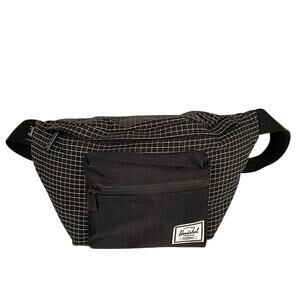 Herschel Seventeen Hip Pack Black White Grid Gingham Crossbody Bag Unisex Mens